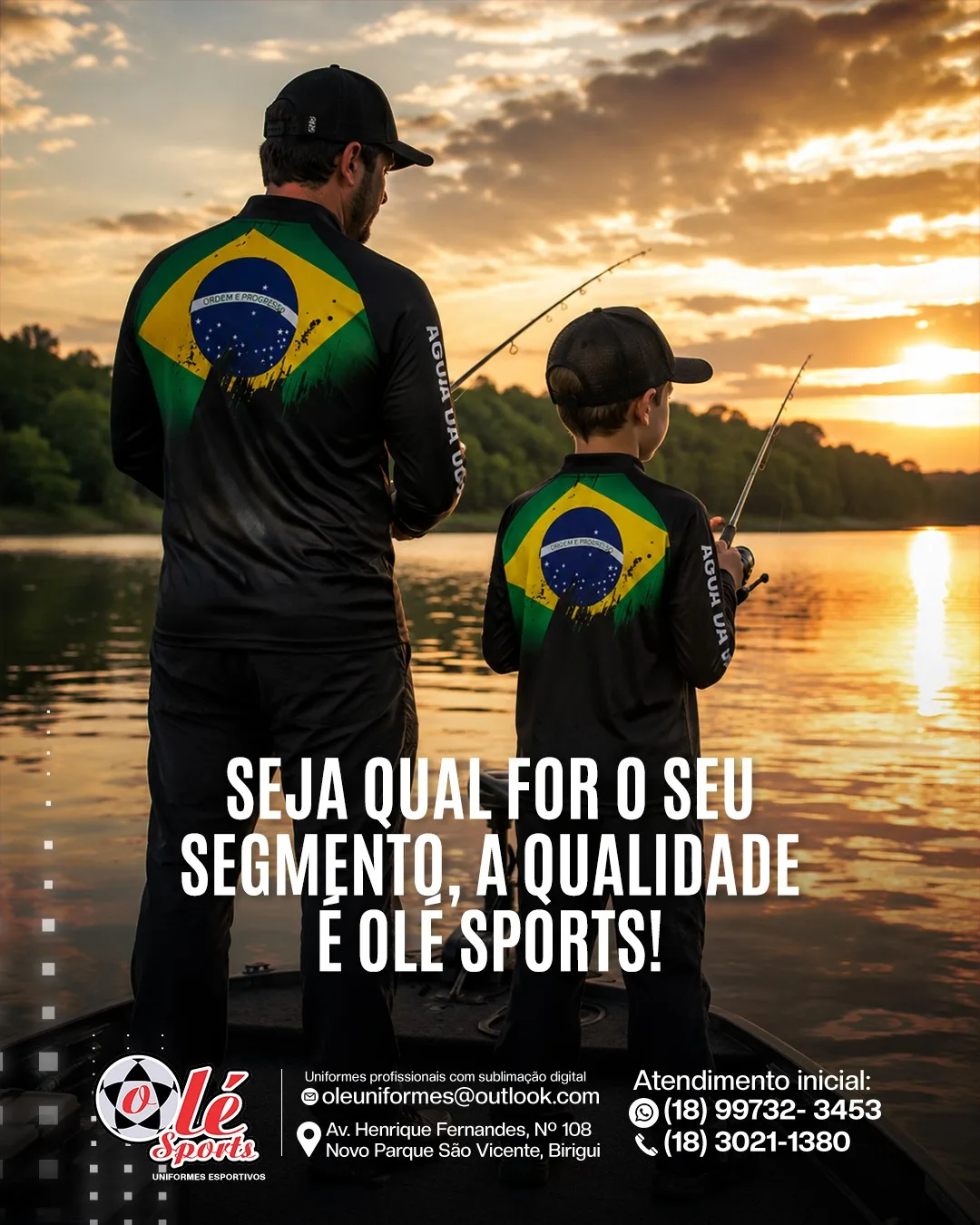 Camisa de pesca Brasil