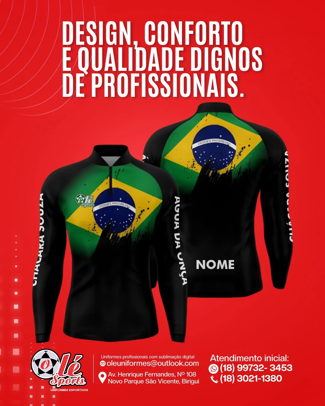 Jaqueta de pesca Brasil