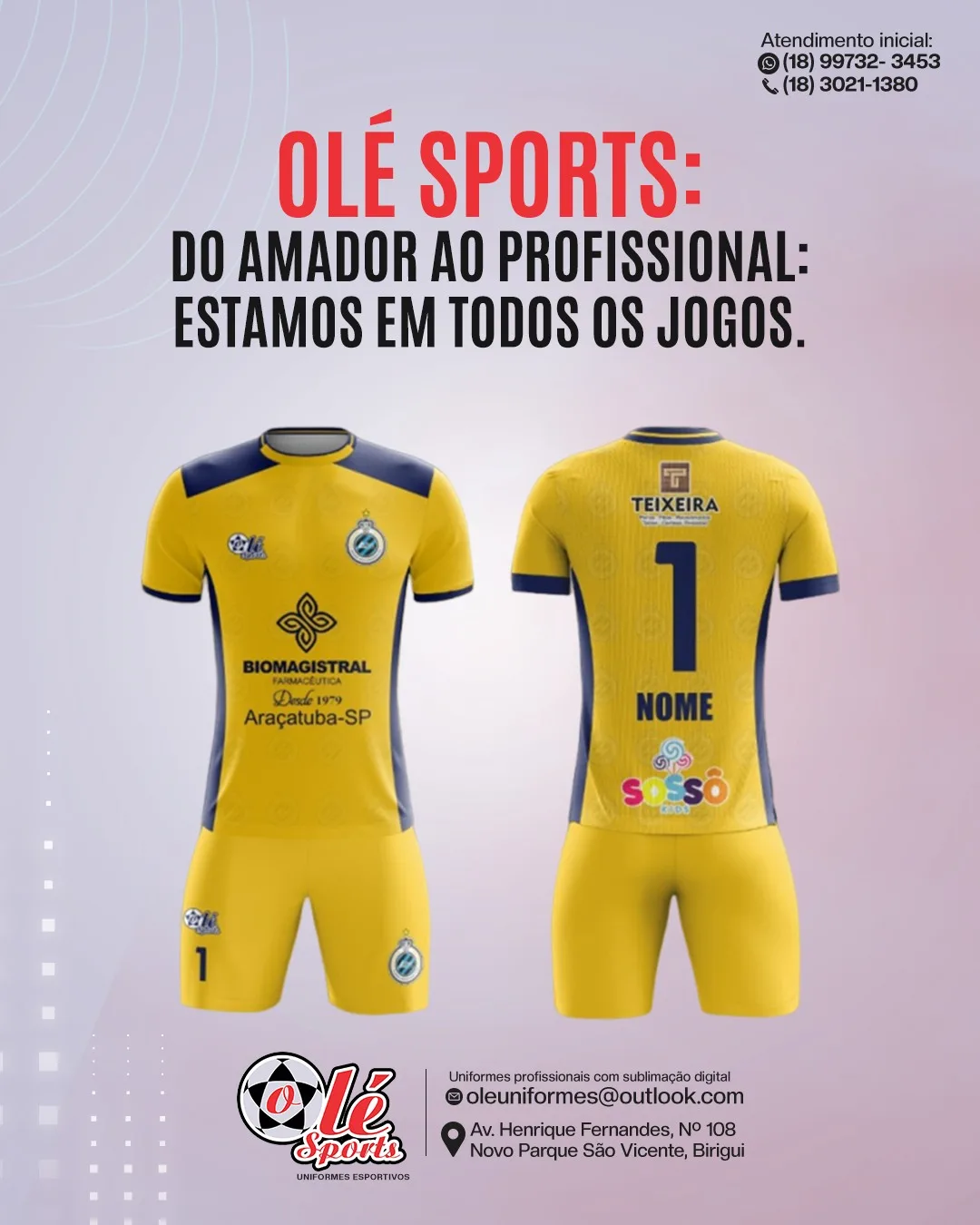 Kit amarelo Teixeira