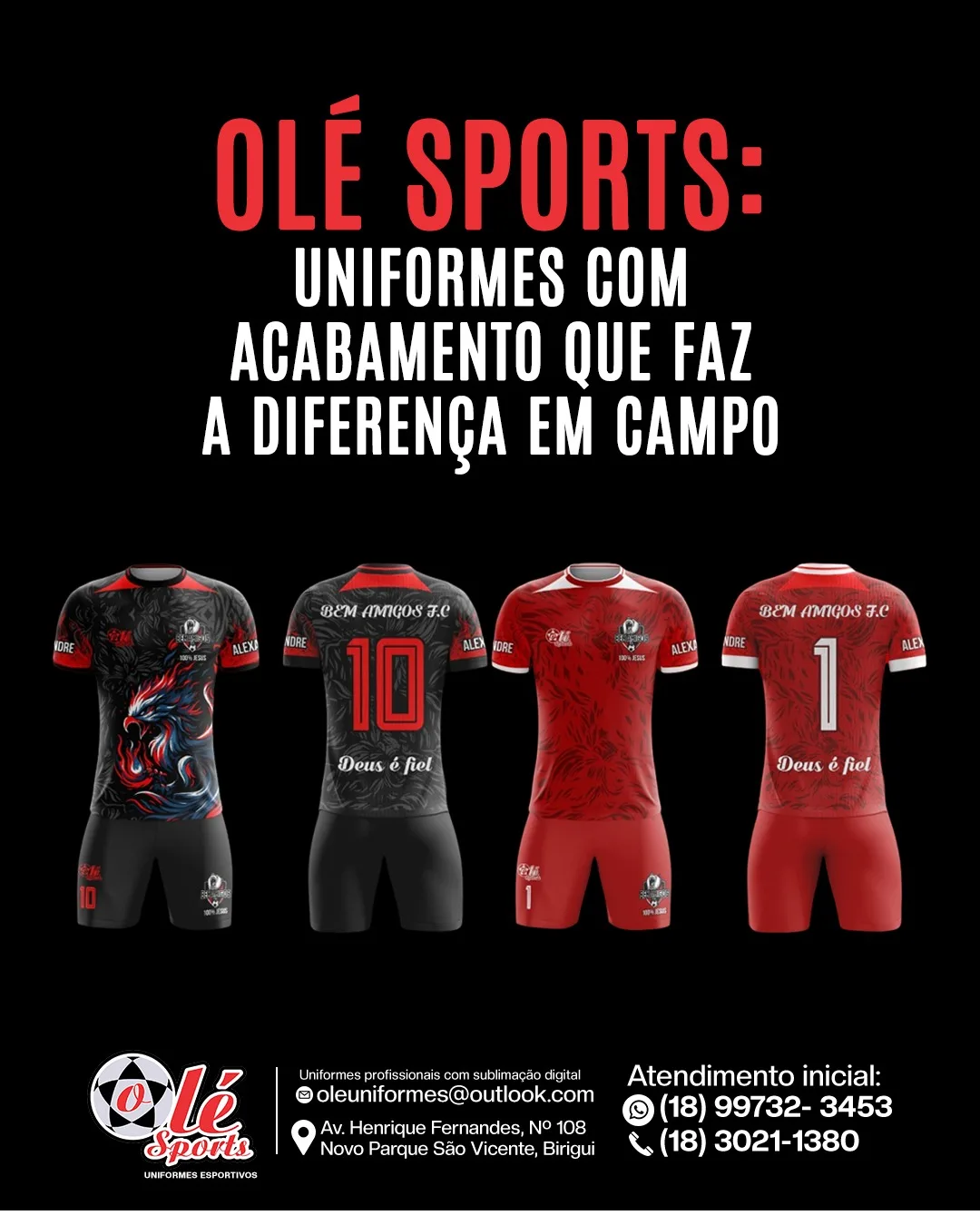 Kits vermelhos BCM Amigos